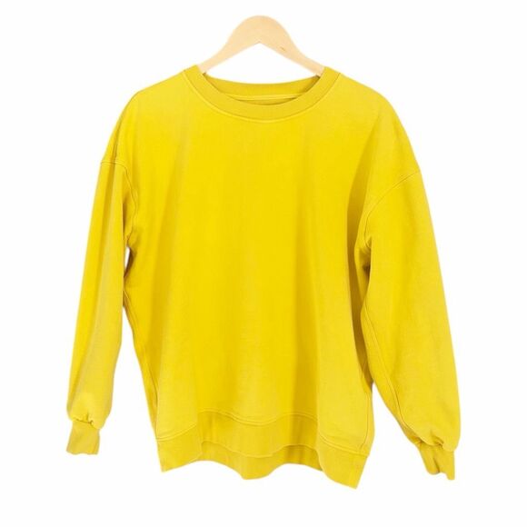 Lululemon Perfectly Oversized Crew Sweatshirt Soleil Yellow - Picture 2 of 5